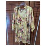 Sophia by Delicates Robe & Nightgown Large