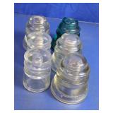 Vintage Mixed Hemingray Glass Insulator Lot