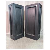 Black Wooden Display Pedestals