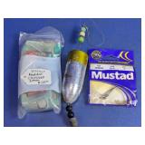 Mustad Hooks & Fishing Tackle Lot