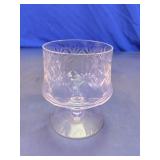 Cut Glass Footed Dessert Bowl