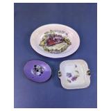 Vintage Glass Trinket Dish & Ashtray Lot