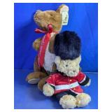 Plush Kangaroo & Guard Bear Lot
