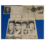 Elvis Presley Newspaper Clippings Collection