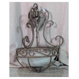 Wrought Iron Style Scrollwork Chandelier