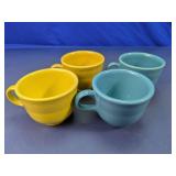 Yellow & Blue Ceramic Cup Set