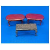 Miniature Wood Tables Lot