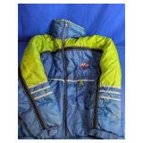 Vtg. Nike Air Blue & Lime Green Puffer Jacket