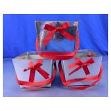 Silver Gift Pail Baskets Lot