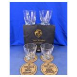 Vaci Whiskey Glasses & Coaster Set