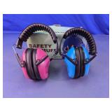 Kids Safety Earmuffs 2pc Pink & Blue Set