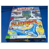 Hasbro Battleship & Sorry Sliders Board Games Duo