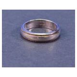 925 Silver Classic Milgrain Wedding Band Ring