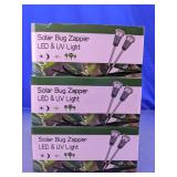 Solar Bug Zapper LED & UV Light Set