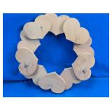 Vintage Rustic Wooden Heart Wreath Wall Hanging