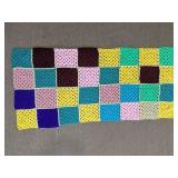 Crocheted Granny Square Throw Blanket