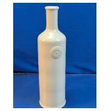 The Spring Shop White Ceramic Decorative Bottle
