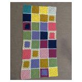 Crocheted Granny Square Throw Blanket