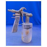 Paint Spray Gun with Glass Jar