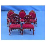 Miniature Upholstered Chair Set