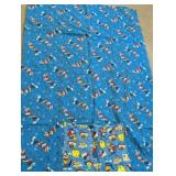 Vintage Looney Tunes Blue Twin Flat Sheet
