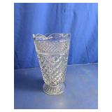 Vintage Crystal Cut Glass Pedestal Vase