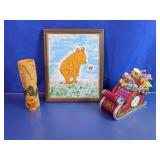 Winnie the Pooh Art & Holiday Decor Trio