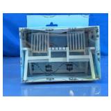 White Miniature Slat Bench