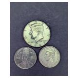 Kennedy Half Dollar, British & South Korean Coins
