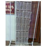 Hanging Organizer with Rolling Metal Rack