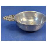 Vintage Pewter Porringer Bowl