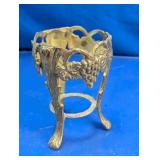 Vintage Brass Footed Stand