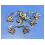 Ornate Metal Drawer Pull Handles Lot