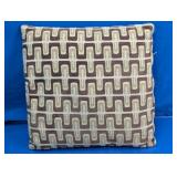 Vintage Geometric Textured Throw Pillow