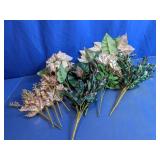 Assorted Faux Christmas Floral Picks & Sprays Lot