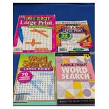 Large Print Word Search Puzzle Books Lot