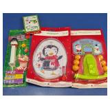 Holiday Time Games & PEZ Snowman Dispenser Lot