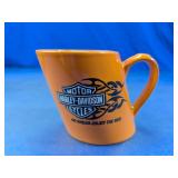 Harley-Davidson Orange Glass Mug