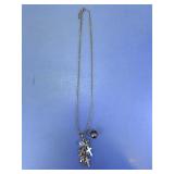 Cross Charm Pendant Link Chain Necklace