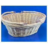 Wicker Shopping Basket with Swing Handles