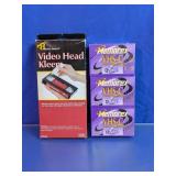 Memorex VHS-C Tapes & Read Right VCR Cleaner Lot