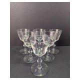 Clear Stemmed Glasses Set