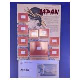 The Art of Japan World of Stamps Display Sheet Set