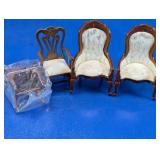 Miniature Upholstered Chair Furniture Lot