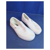 Vans Classic White Canvas Slip-On Shoes
