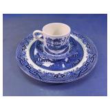 Churchill Blue Willow Tea Trio Set