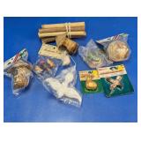 Vintage Assorted Nature Craft Ornaments Lot