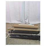 Metal Support Poles & Backdrop Accessories Lot
