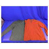 Long Sleeve Henley Shirts XL