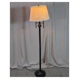 Vintage-Style Dual Light Metal Floor Lamp